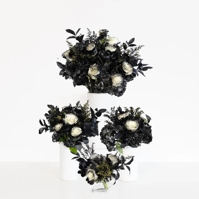 Black Velvet Flower Centerpieces Hand - Image