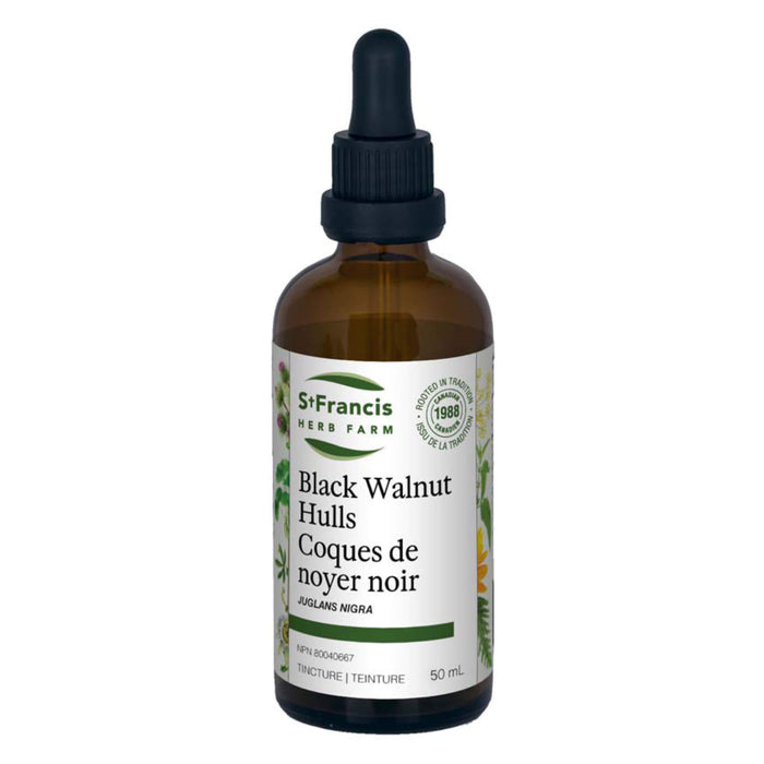 Box of St. Francis Herb Farm Black Walnut Hulls 50ml