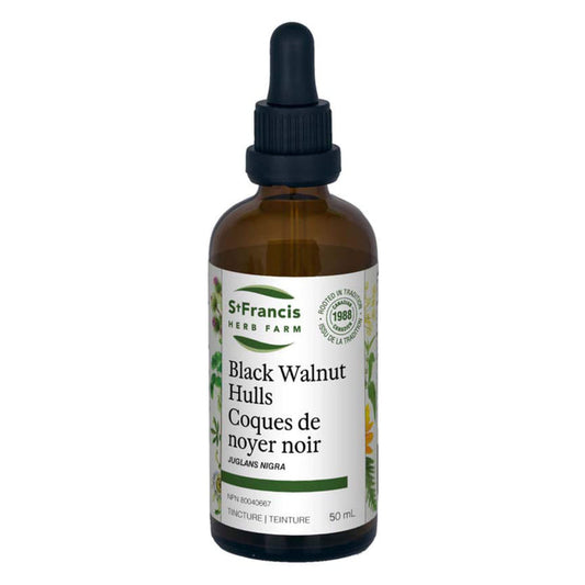 Box of St. Francis Herb Farm Black Walnut Hulls 50ml