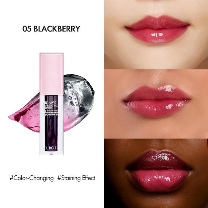 BLANC ESSENTIAL LIP OIL – 05 BLACKBERRY - Ulei De Buze Nutritiv Cu Luciu Intens Si Durabil - skinseen.ro