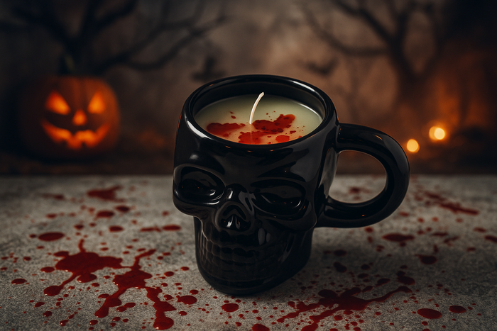 💀 Bloody Skull - Soy Wax Candle