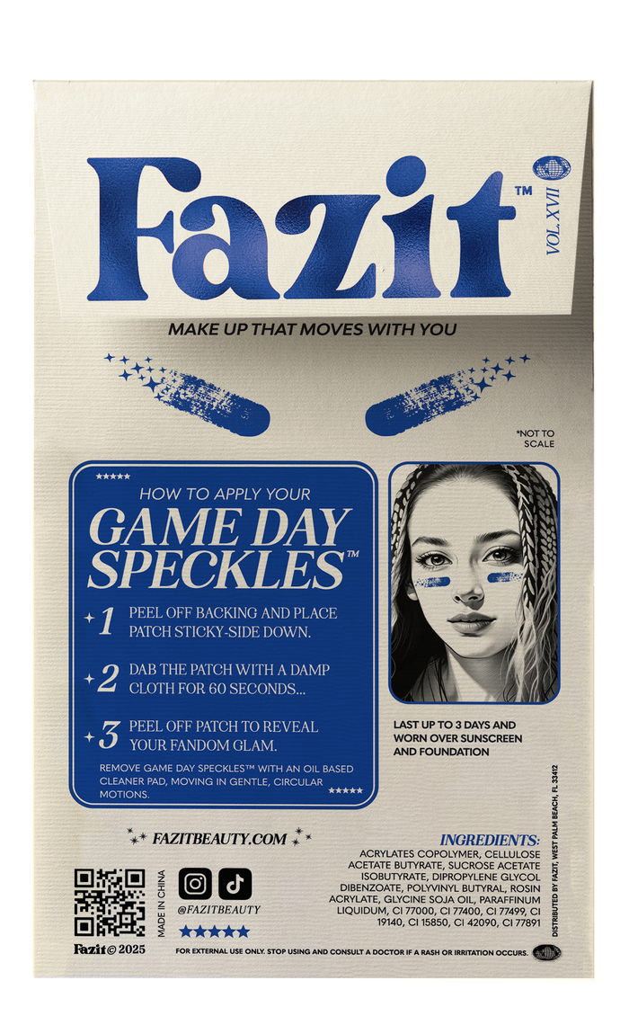 Blue Game Day Speckles