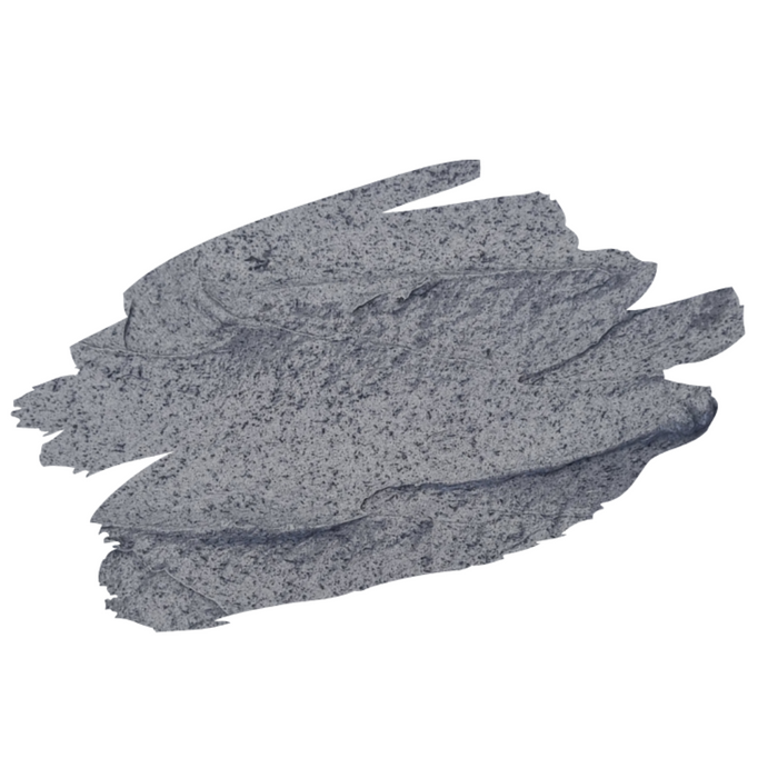 The image shows a black and grey product swatch of Leo Wellness body detox and slimming mask