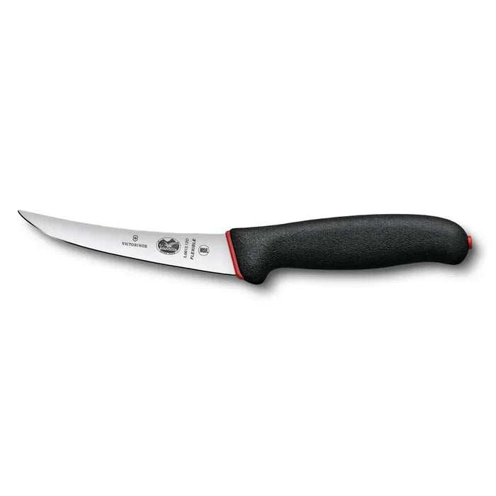 Boning Knife, 5" curved, flexible blade, black Dual Grip handle 5.6613.12D