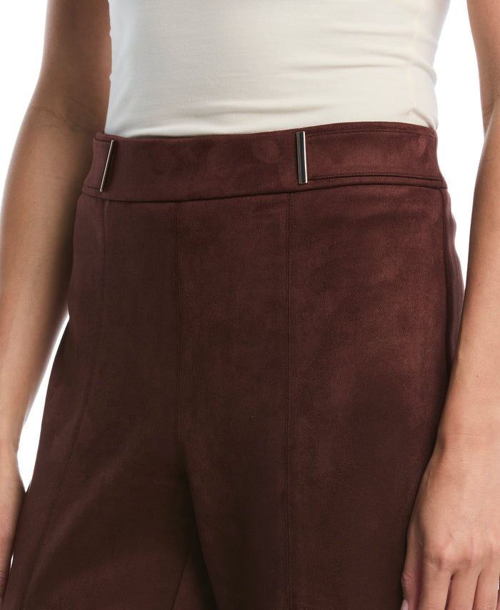 Bootcut Scuba Suede Pant (Brown Stone)