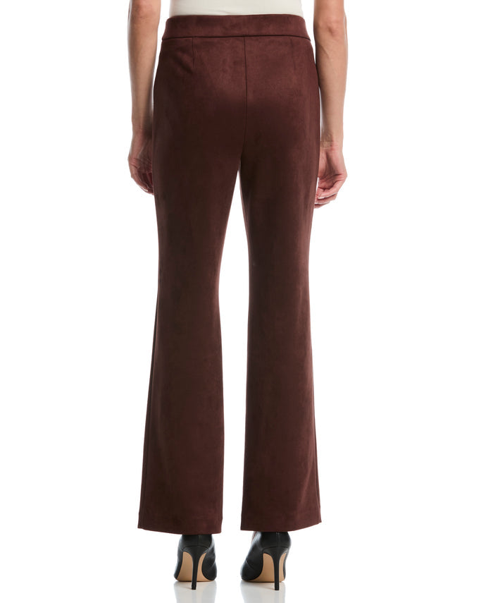 Bootcut Scuba Suede Pant (Brown Stone)