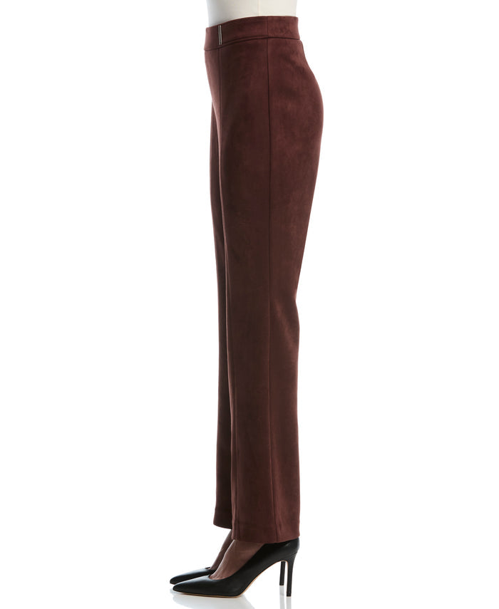 Bootcut Scuba Suede Pant (Brown Stone)
