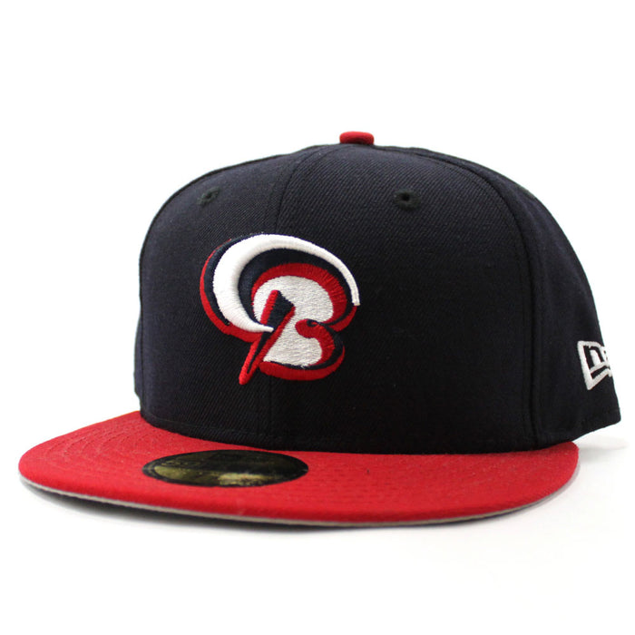 BOWIE BAYSOX New Era 59Fifty Fitted Hat (NAVY RED GRAY UNDER BRIM)