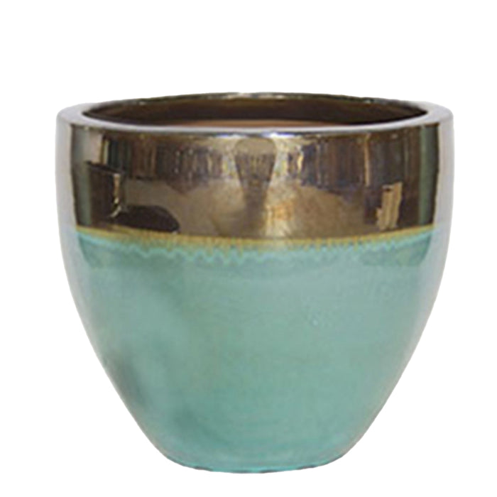 Brier Planter Set Of 3 Two Tone Turqoise