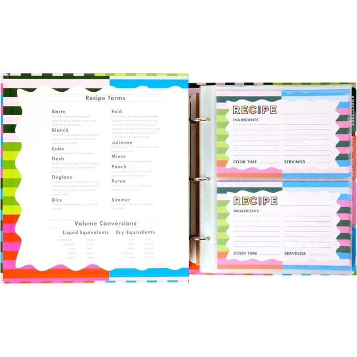 Bright and Bold Recipe Binder