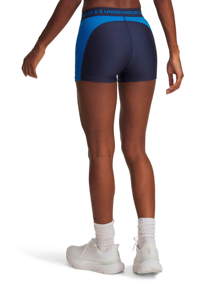 Calzas de entrenamiento para mujer UA HeatGear Rib azul Under Armour