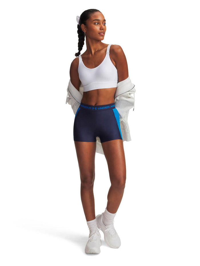 Calzas de entrenamiento para mujer UA HeatGear Rib azul Under Armour
