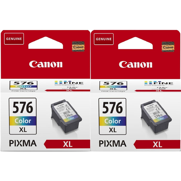 Canon CL-576XL Colour Printer Ink Cartridge 2 pack - 5441C001