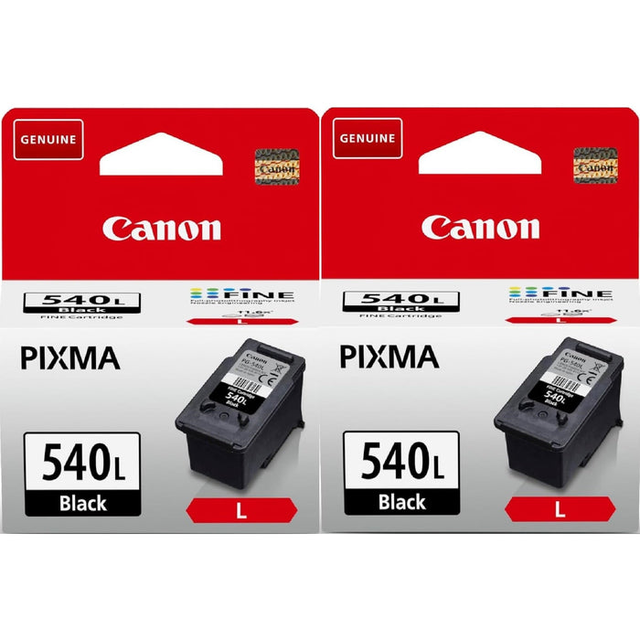 Canon PG-540L LARGE Black Printer Ink Cartridge 2 pack - 5224B001