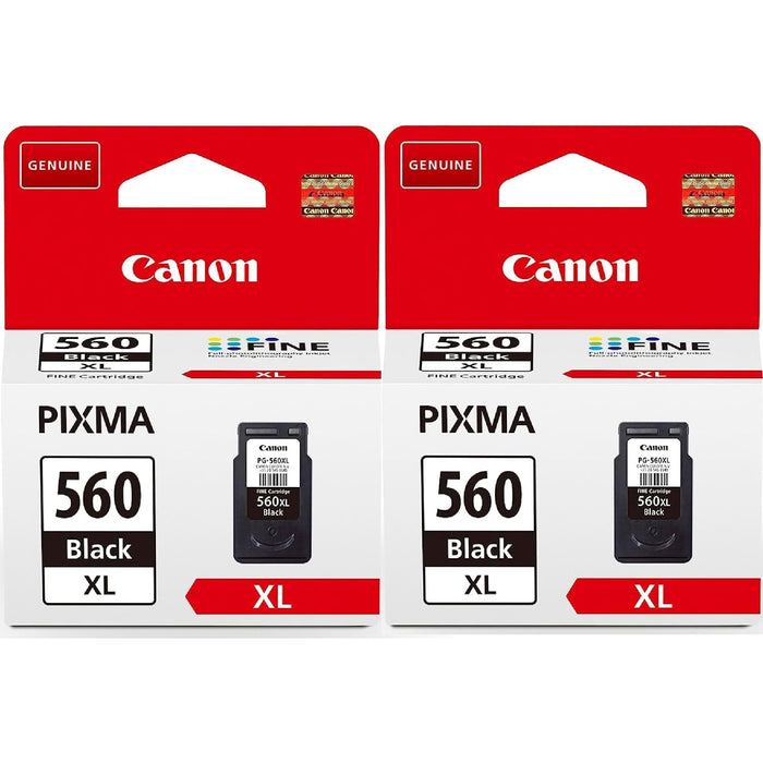 Canon PG-560XL Black Printer Ink Cartridge 2 pack - 3712C001