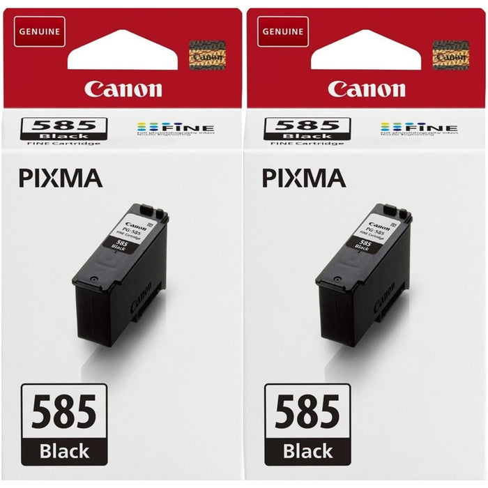 Canon PG-585 Black Ink Cartridge 2 pack - 6205C001