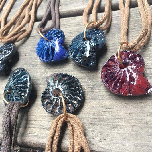 CAST AMMONITE PENDANT