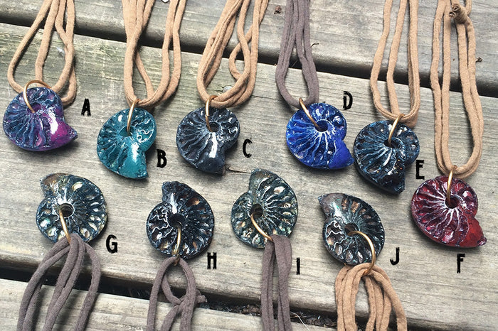 CAST AMMONITE PENDANT