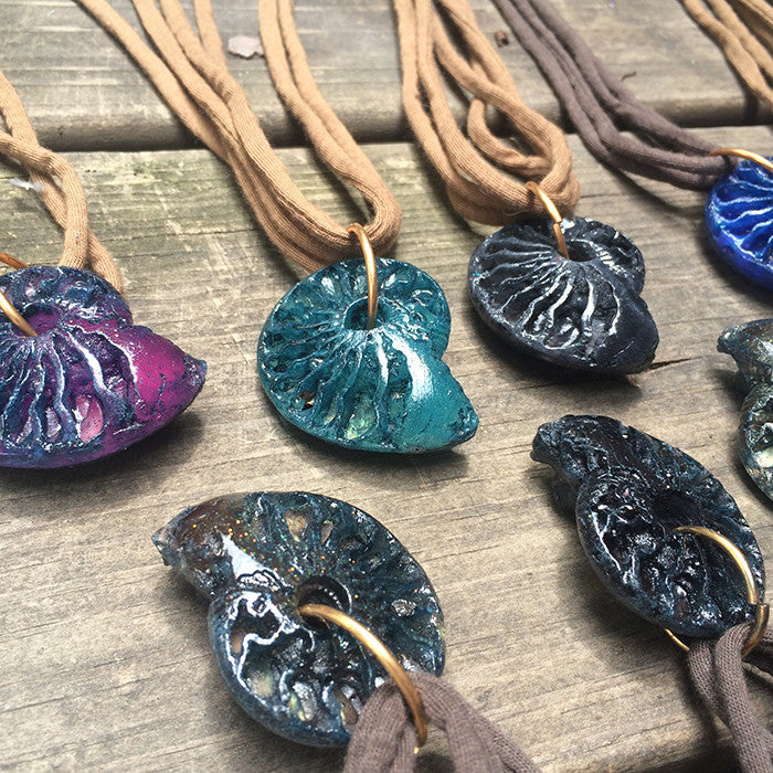 CAST AMMONITE PENDANT