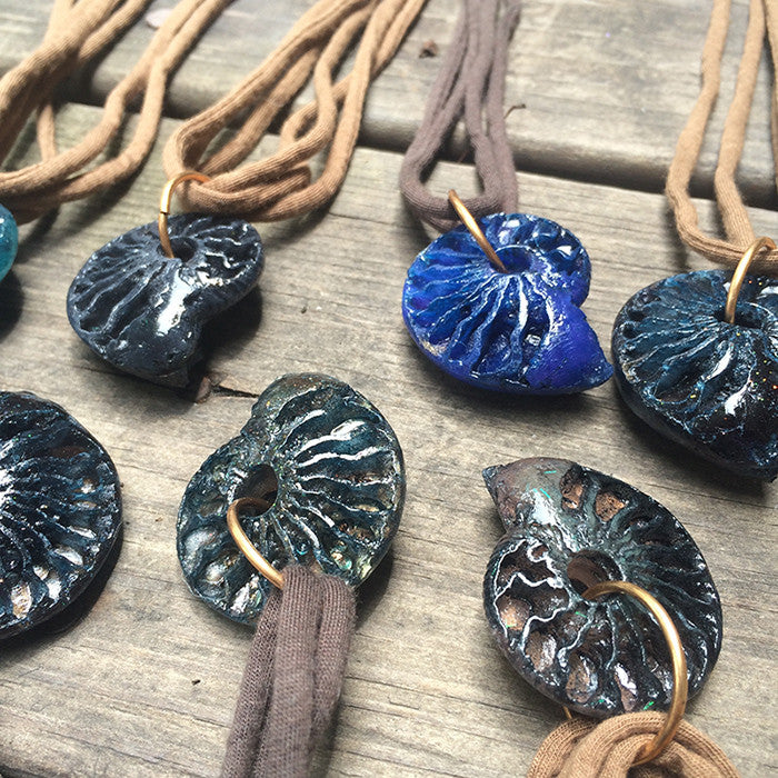 CAST AMMONITE PENDANT