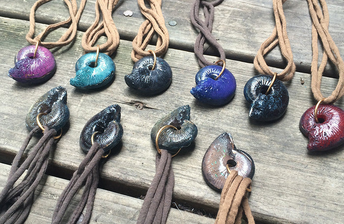 CAST AMMONITE PENDANT