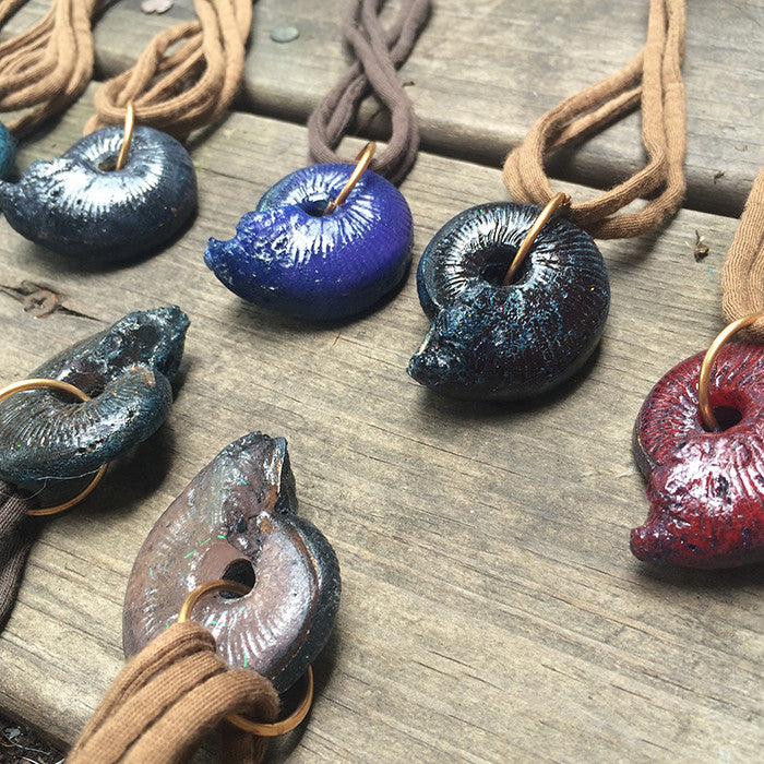 CAST AMMONITE PENDANT