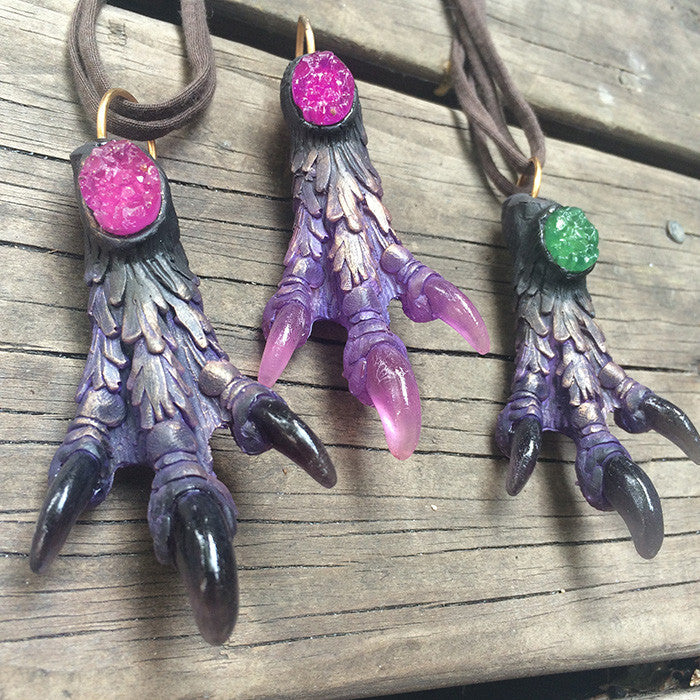CAST MONSTER FOOT PENDANT