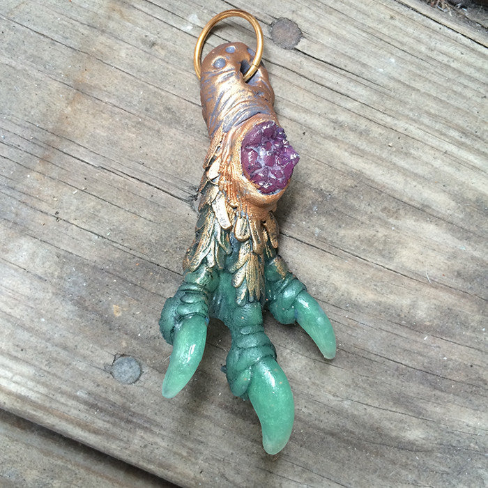 CAST MONSTER FOOT PENDANT