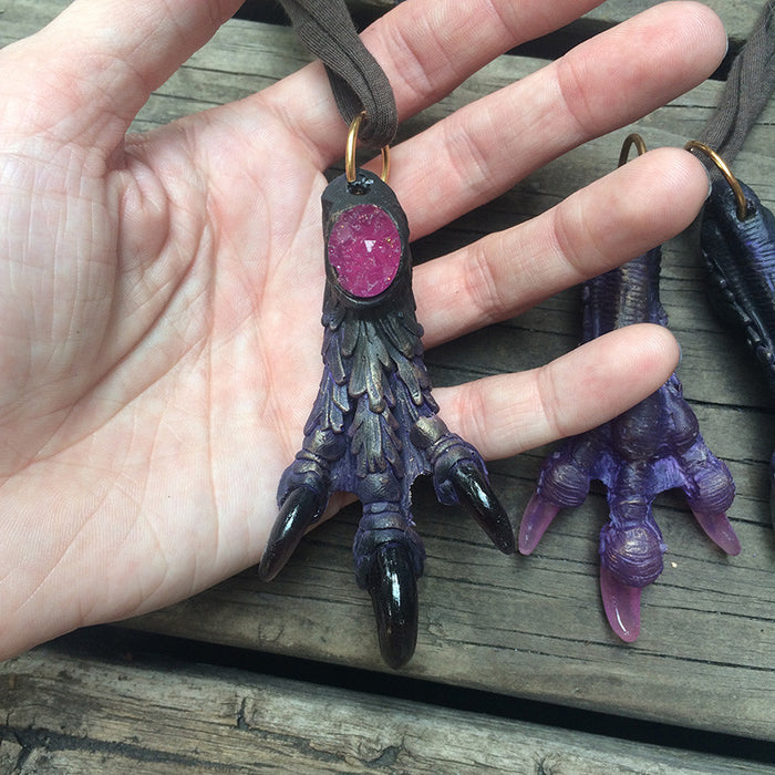 CAST MONSTER FOOT PENDANT