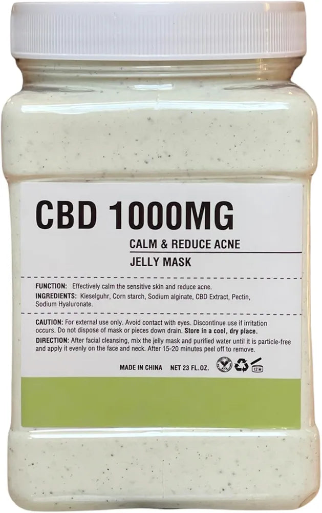 CBD 1000MG Jelly Mask - Deep Hydration & Soothing Anti-Acne Formula for All Skin Types - SD Cosmetics Care