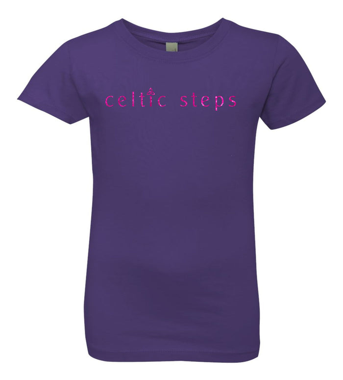 Celtic Steps Girls Princess Tee- Matte or Glitter