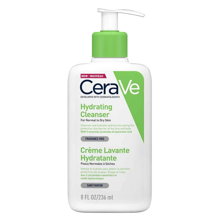 CeraVe Hydrating Cleanser – Gentle Moisturizing Face & Body Wash for Dry to Normal Skin (236ml)