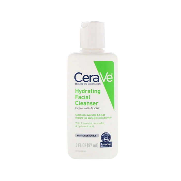 CeraVe Hydrating Facial Cleanser – Gentle Moisturizing Cleanser for Normal to Dry Skin (87ml)