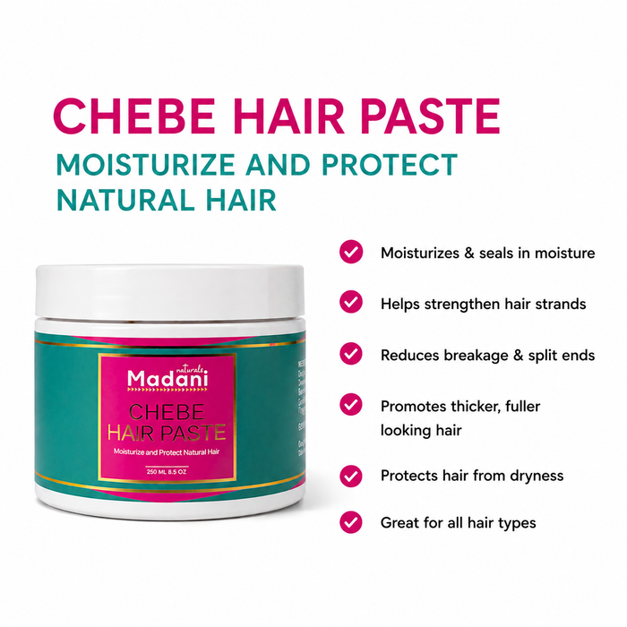 Chebe Hair Care Duo
Moisturize. Strengthen. Grow.