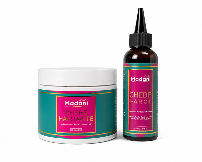 Chebe Hair Care Duo
Moisturize. Strengthen. Grow.