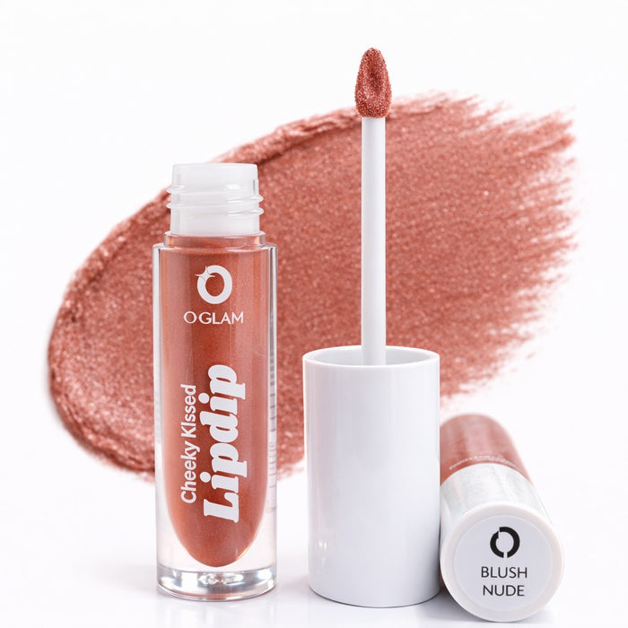 Cheeky Kissed Lipdip (Multi-way) by O Glam - NUDE CHAMPAGE