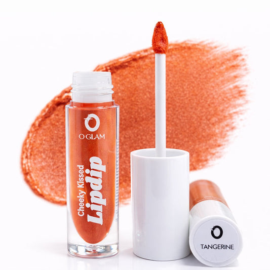 Cheeky Kissed Lipdip (Multi-way) by O Glam - TANGERINE