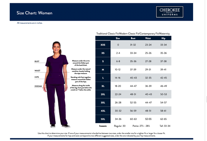 Cherokee Infinity Mock Wrap Scrub Top