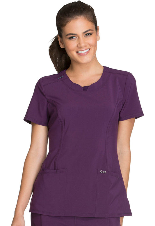 Cherokee Infinity Round Neck Scrub Top