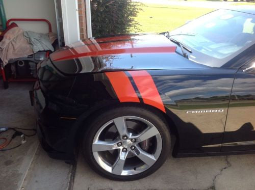 Chevy Camaro 4.25" Fender Hash Stripes Both sides SS RS LT LS Vinyl 2010-2015