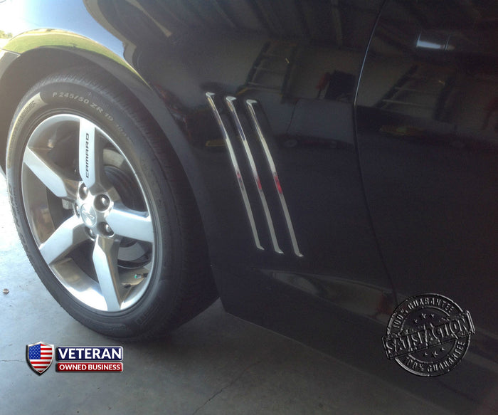 Chevy Camaro Side Vent Gills Inlay Vinyl Decal 2010-2015 Accessory - 2 sets