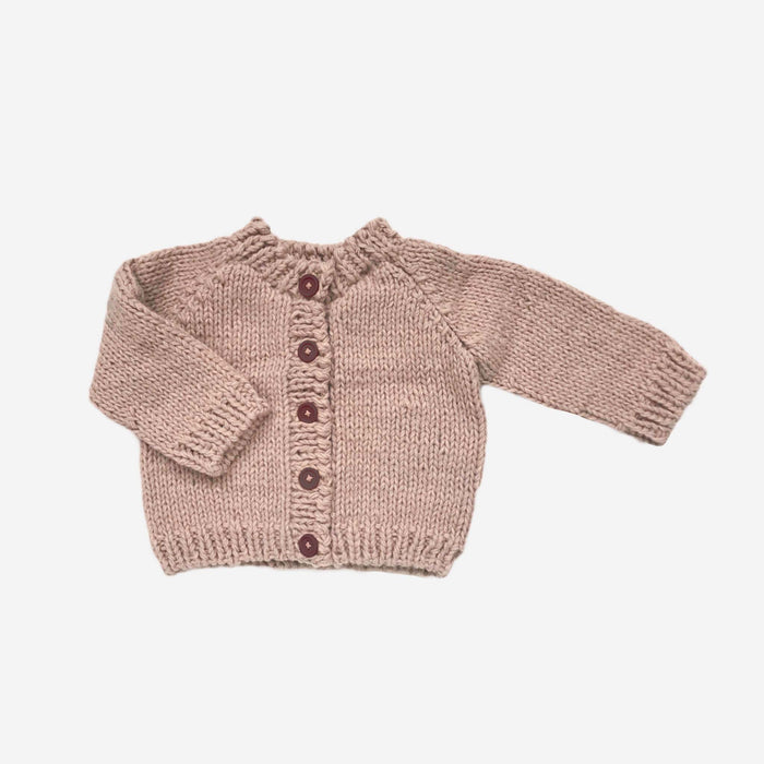 Classic Cardigan, Blush 2-4
