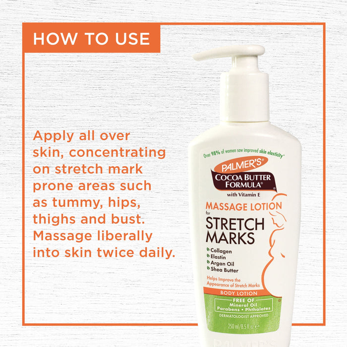 Cocoa Butter Massage Lotion for Pregnancy Stretch Marks 250ml