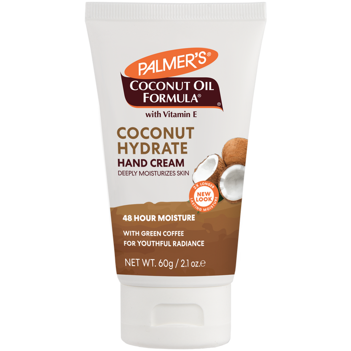 Palmer's Coconut Hydrate Hand Cream tube with coconut image.