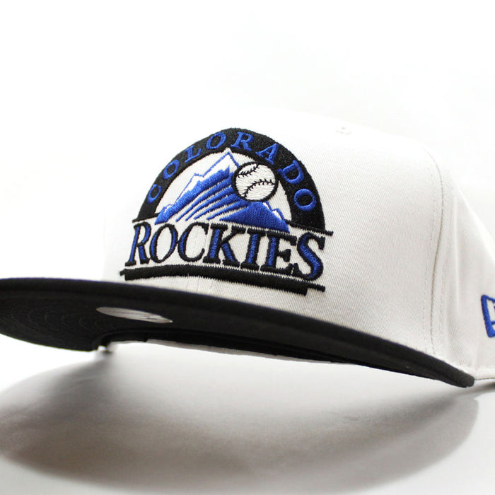 Colorado Rockies New Era 59Fifty Fitted Hat (White Black Blue)