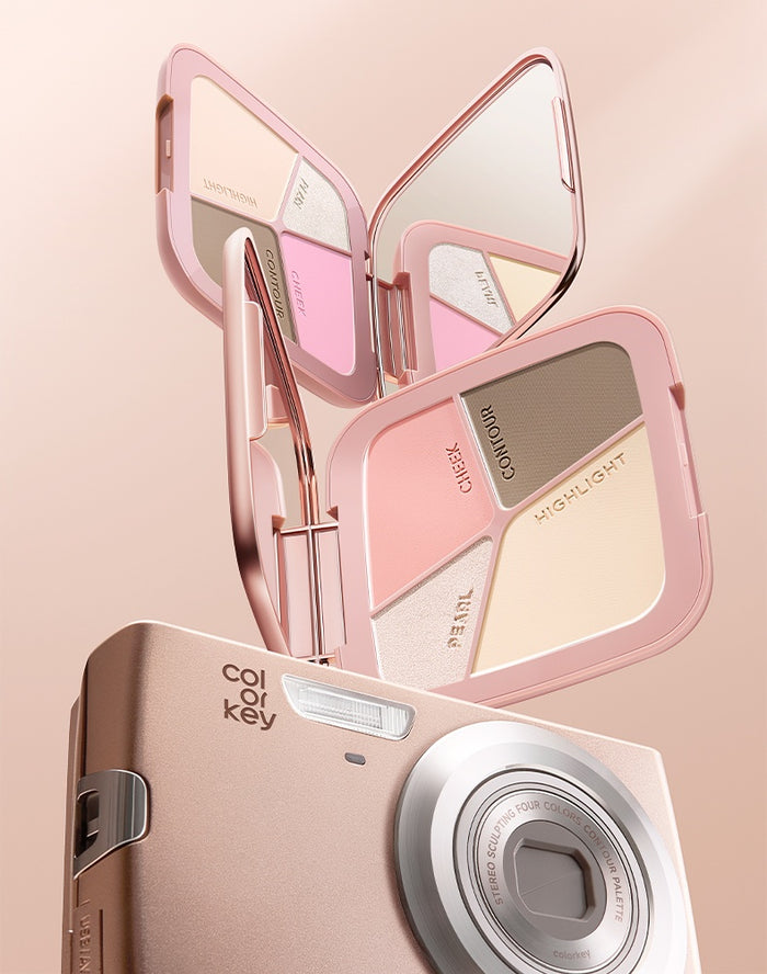 COLORKEY Now On Live Contour & Blusher & Highlighter Makeup Palette T5189