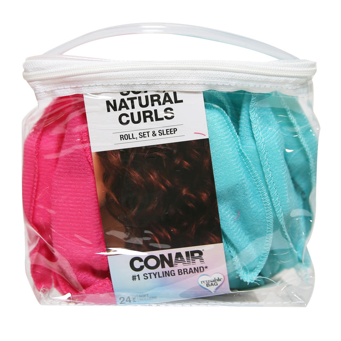 Conair Soft Natural Curls Hair Rollers 24pk