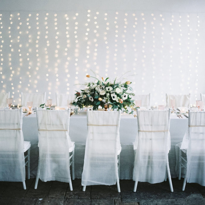 Core Connect 4m x 2m 384 Warm White Connectable Curtain Lights Clear Cable