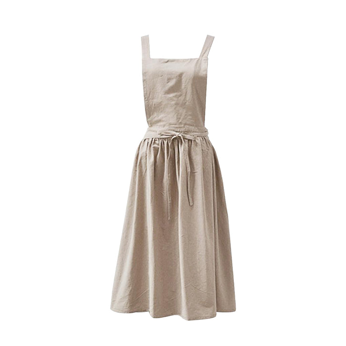 Cream Cotton Apron