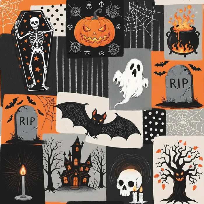 Creepy Halloween Large Napkins